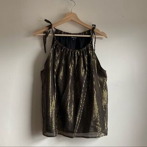 Madewell Metallic Striped Cami Top